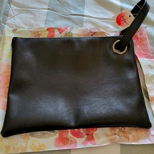 Large clutch/wristlet. Vegan .